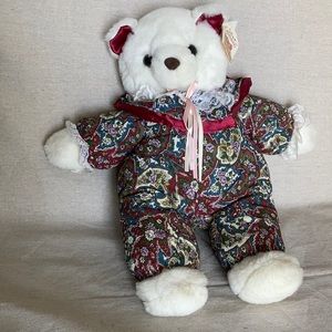 Vintage and rare DanDer Soft Expressions white plush bear